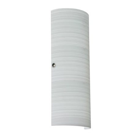 Torre 18 Wall Sconce, Chalk, Satin Nickel Cap Finish, 2x8W LED